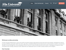 Tablet Screenshot of aliauniversity.com